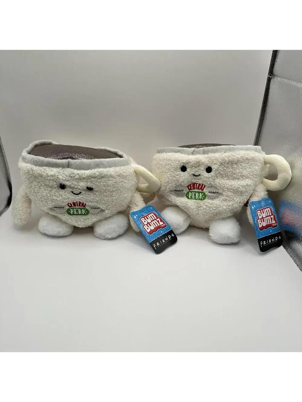 (2) Friends Central Perk Coffee Mug Plush Bum Bumz TV Show Collectible NWT